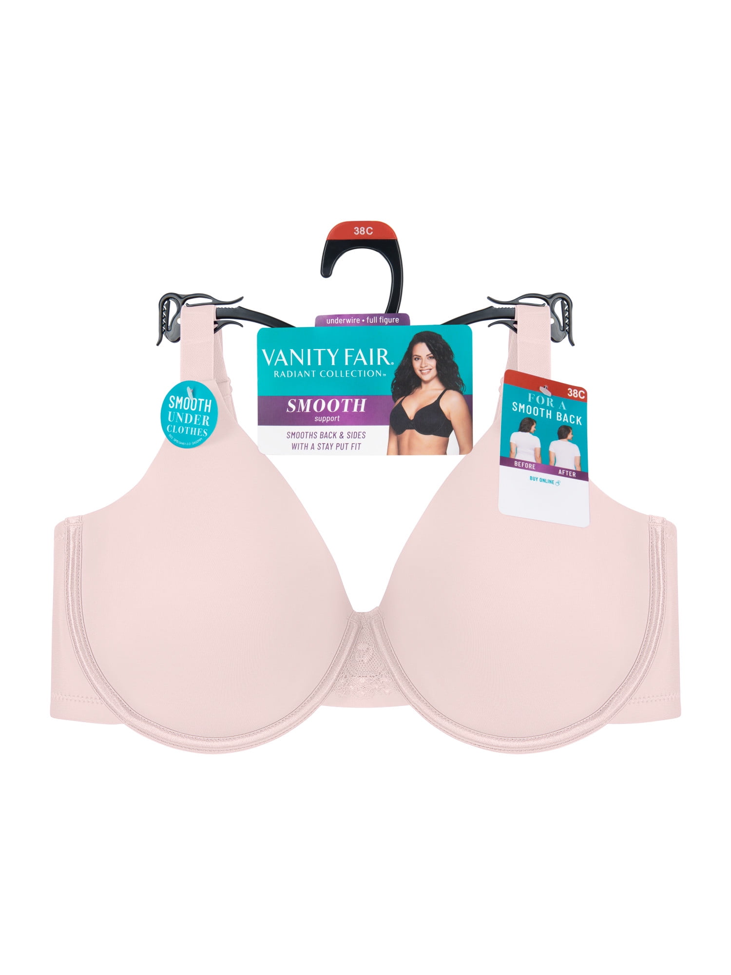 Vanity Fair Womens Breathable Luxe Full Coverage Unlined Underwire Bra, 34C,  NL at  Women's Clothing store