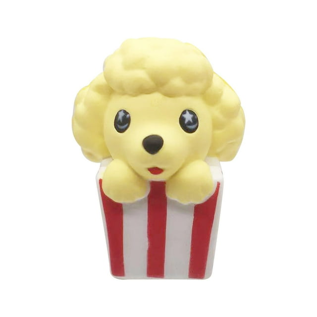 Lksixu Squishy Toy Squeeze Toys Simulation Cute Ears French Fries Dog Decompression Decompression Toy Stress Relief Fidget Toy