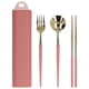 thumbnail image 1 of Travel Cutlery, Corrosion Resistant Stainless Steel Tableware Set Harmless Exquisite Portable For School For Camping For Hotel ANGGREK Otros, 1 of 8