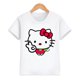 thumbnail image 3 of Hello Kitty-ropa para niños, novedad de verano, pantalón corto informal para niñas, camisetas de manga corta, camisas bonitas de dibujos animados para bebés, Camiseta deportiva cómoda, 3 of 5