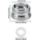 thumbnail image 2 of 4 Piezas Adaptador de Rosca de Grifo M22 a M20 Adaptador de Aireador de Cobre Conector de Metal Adaptador de Grifo de Metal Plateado con Juntas para Conexión de Tubería, 2 of 5