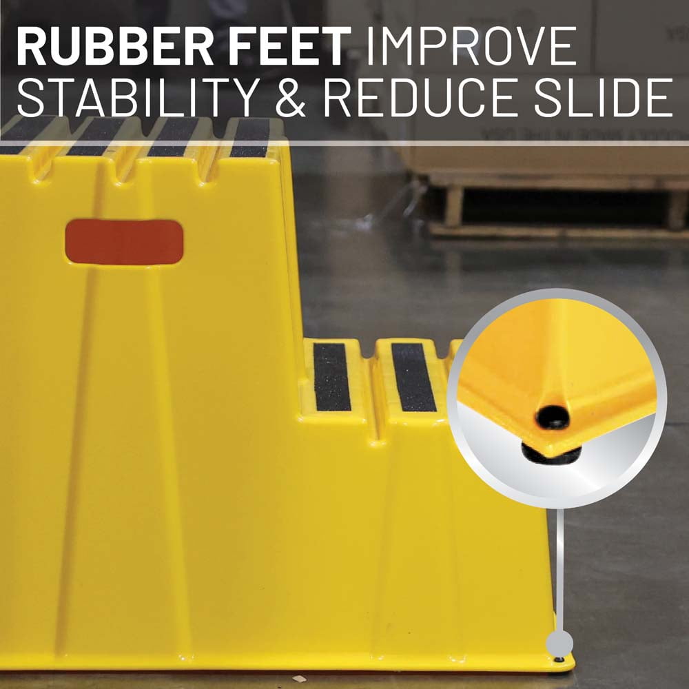 US Weight 2-Step Yellow Safety Step – Lightweight, Durable, Anti-Slip Step Stool with High Visibility