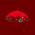 thumbnail image 4 of Cute Christmas Beret Christmas Warm Bow Beret Christmas Warm Bow Beret Christmas Decorations for Home Deals Of The Day Clearance, 4 of 8
