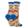 thumbnail image 3 of OoohYeah Womens Novelty Animal Crew Socks, Love My Weiner, Funny Crazy Socks, 3 of 4