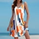 thumbnail image 1 of WILLBEST Vestidos de Verano para Mujer 2024, Sueltos, Cuello En V, sin Mangas, para Playa, con Bolsillos, Florales, Lisos y con Ojales Chica, 1 of 3