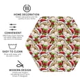 thumbnail image 3 of Vsdgher Christmas Hat bear Leather Coasters for Drinks, Durable Drink Coasters 4 Set for Tabletop Protection, Luxurious Home Décor and Housewarming Gift-Hexagon, 3 of 6