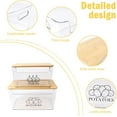 thumbnail image 2 of Pethiy Pantry Organizers Storage,2 Set Stackable Kitchen Counter Organizers for Onion,Potato,Fruit,Produce,Vegetable,Potato Onion Storage with Bamboo Lid, 2 of 8