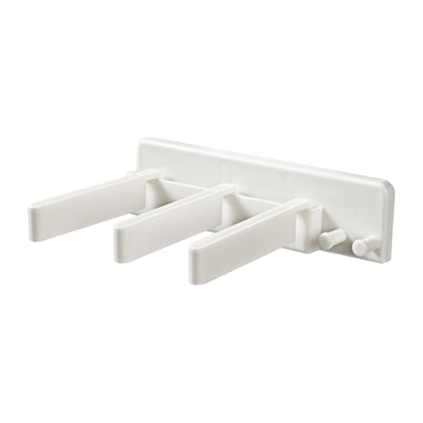 Dispensador de pasta de dientes autoadhesivo con exprimidor y soporte para 2 cepillos de dientes Blanco