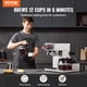 thumbnail image 2 of Cafetera VEVOR de 12 tazas con 3 jarras y 3 calentadores, 2 of 9