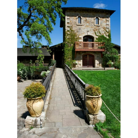 V. Statue Winery Headquarters, Napa Valley, California Print Wall Art By Dennis (Best Boutique Wineries In Napa)