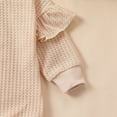 thumbnail image 6 of XDZJLR Jumpsuit for Girls Baby Boy Knit Sweater Oversized Crewneck Sweatshirt Cute Fall Outfit Beige 0-3 Months, 6 of 7