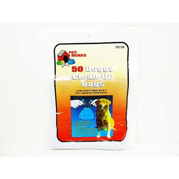 Dog Mess Clean Up Bags Poop Waste Removal Pick Up Bag 50pcs