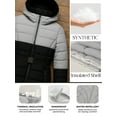 thumbnail image 6 of Premium Midweight Womens Puffer Jacket Insulated Winter Black & L.gray Jackets-S, 6 of 8