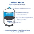 thumbnail image 4 of tankRo RO132-TNK Sistema de filtración de agua RO Tanque de expansión Capacidad de 4 galones – Certificado NSF – Tanque de presión de almacenamiento de agua de ósmosis inversa compacto Válvula de bola, 4 of 5