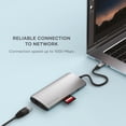thumbnail image 3 of Satechi 8 in 1 USB C Hub Multiport Adapter V3, 8K HDMI, 100W Charging, 4 USB Data Ports, Ethernet, SD Card Reader, for Laptop, for Mac/Windows, MacBo, 3 of 7