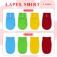 thumbnail image 4 of 4 Pzas Camiseta para Perros Ropa para Perros Polo con Cuello Camisetas de Algodón Premium Cachorro Atuendos Transpirables Ropa para Perros Ropa Abrigos para Mascotas Pequeñas y Medianas Gatito, 4 of 7