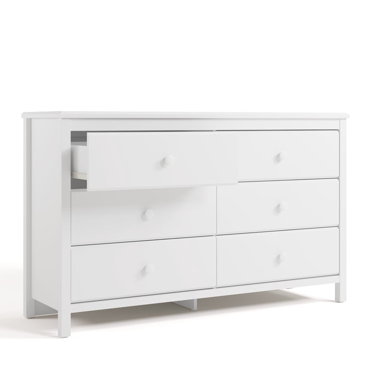 Free Shipping! Storkcraft Alpine 6 Drawer Nursery Dresser White