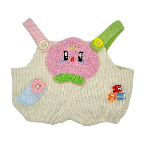 Pantalones de muñeca en miniatura Pantalones de muñeca Pantalones de muñeca con patrón de frutas de dibujos animados Conjuntos de muñecas para niñas 10 centímetros