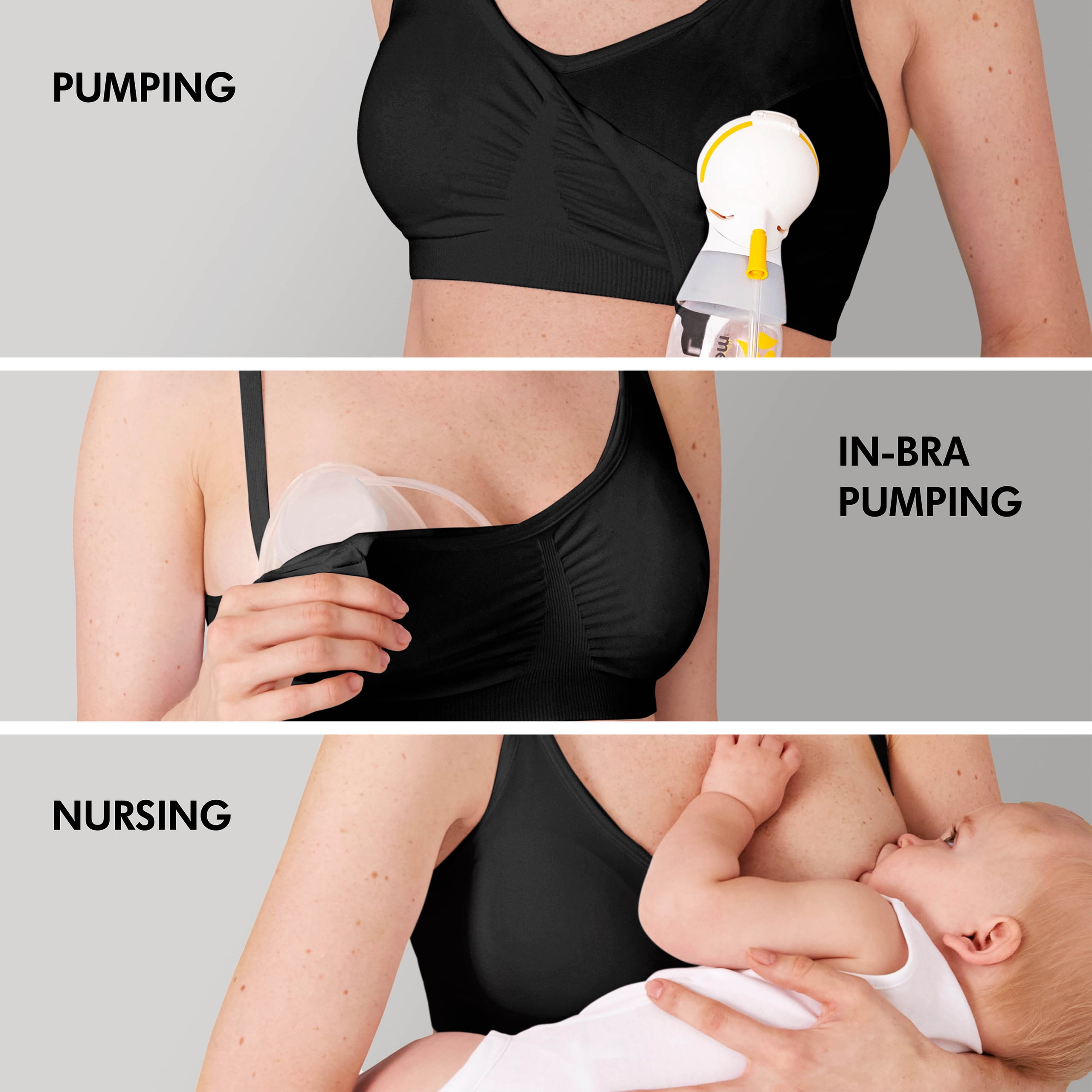 Medela Breastfeeding and Expressing Bra 3 in 1 Black S – FarmatoGo