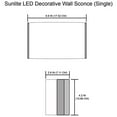 thumbnail image 2 of Sunlite LED Decorative Wall Sconce, Single Lens, 10 Watt, 3000K Warm White, 2 of 3