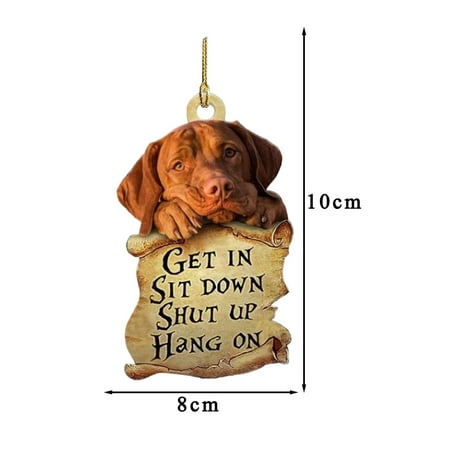 

Baocc pendant lights kitchen island Animal Lover Two Sided Ornament Funny Car Hanging