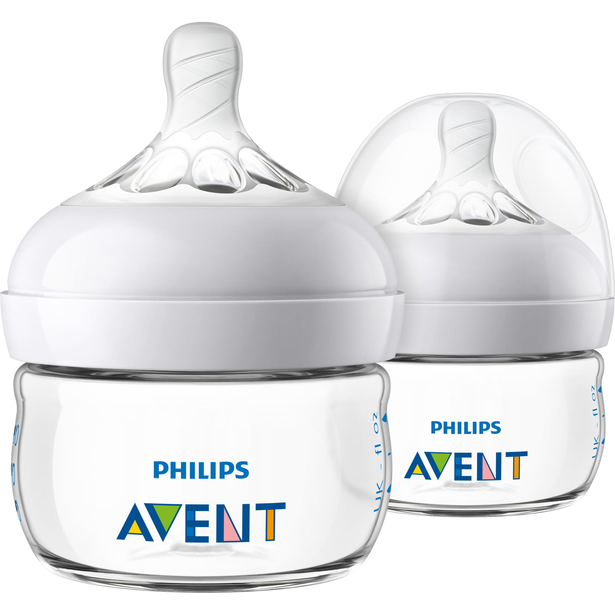 Clear Philips AVENT 4 Count Natural Polypropylene Bottles 4 Ounce 