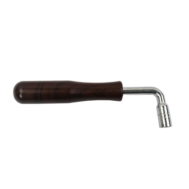 EeaseMX Martillo de afinación de piano de acero duro de forma cuadrada, llave inglesa, herramienta de afinación, eje marrón