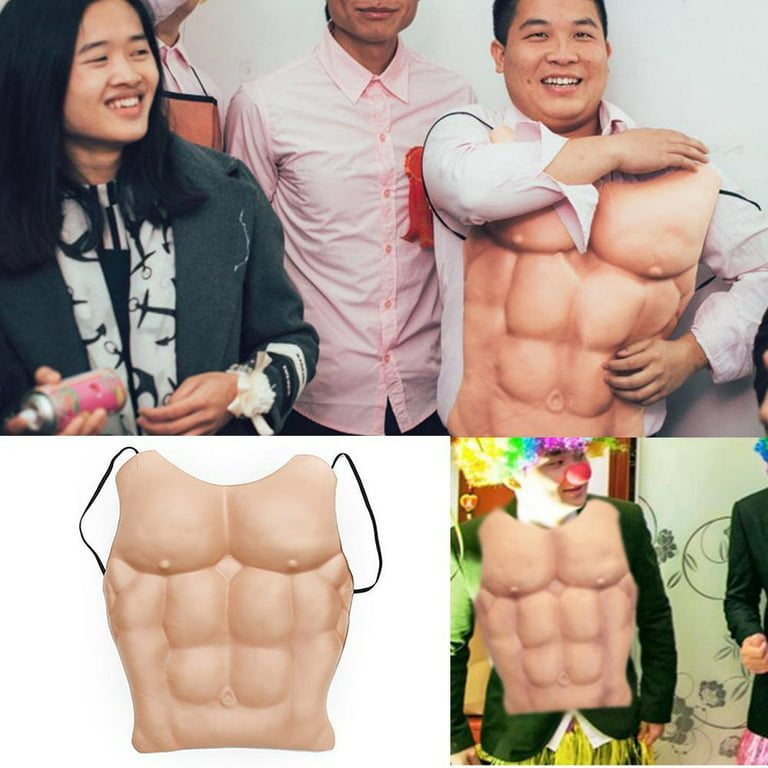  Men Fake Chest Muscle Shoulder Pad Fake Muscle