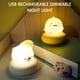 thumbnail image 3 of pequeña luz de noche Irfora Mini LED flexibles Luz de noche USB recargable Lindo conejo / oso / gato / pato Lámpara de alimentación para bebés Regulable 3 niveles de brillo Lámpara de lectura portátil Irfora pequeña luz de noche, 3 of 7