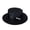 Black, variant on Women’s Sun Hats Flat Top Wide Brim Caps Beach Pearl Foldable Travel Straw Hats, Khaki