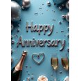thumbnail image 4 of Happy Anniversary Day Banner Backdrop Decoration Celebration Party Supplies Balloon Gift Cupcake Display Event Background Decor Scene, 4 of 4