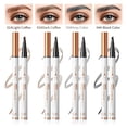 thumbnail image 4 of Q707 4 Tipped Precise Brow Pen – Long-Lasting Waterproof Eyebrow Pencil for Natural, Defined Brows – Easy to Use, Suitable for All Skill Levels (Brown), 4 of 11