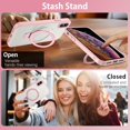 thumbnail image 4 of for iPhone Xs Max Case  with Ring [Compatible with Magsafe], Full Body Protective Cover Slim Shockproof Kickstand Phone Case for Apple iPhone Xs Max 6.5", Pink, 4 of 17