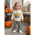 thumbnail image 5 of Cjfdfy Toddler Baby Girl Halloween Outfit Camo Pumpkin Print Long Sleeve Pullover Camouflage Flare Pants Little Baby Cute My First Halloween Fall Winter Clothes, 5 of 9
