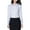 White, variant on Women's Basic Long Sleeve Slim Fit Button Down Shirt Office Ladies Blouses