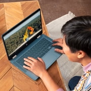 HP 14 Touch Chromebook, Intel Celeron N4120, 4GB RAM, 64GB eMMC, Forest Teal, Chrome OS, 14a-ca0790wm