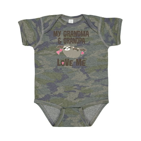 

Inktastic Grandma and Grandpa Love Me Sloth Gift Baby Girl Bodysuit