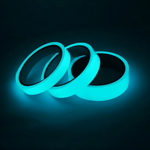 ICERUN Glow In The Dark Luminous Adhesive Tapes,Blue,10 ft