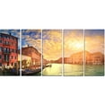 thumbnail image 2 of Majestic Sunset over Venice - Cityscape Canvas Art Print, 2 of 3