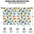 thumbnail image 2 of Blackout Kids Curtains,Colorful Dinosaur Assortment Pattern Childrens Insulated Curtains Set Of 2,Bedroom Essentials,Toddler Room Decor 52"x63", 2 of 5