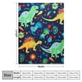 thumbnail image 4 of ARISTURING  Dinosaur Blanket for Boys, 380GSM Kids Dinosaur Throw Blanket for Boys and Girls, Fluffy Cozy Dinosaur Blanket with Vibrant Colors Cute Design, Warm Throw Blanket, 4 of 6
