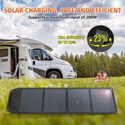 LVYUAN 200 Watt Solar Panel Foldable Solar Charger with Adjustable Kickstands, Portable IP67 Waterproof for Home, RV, Outdoor, Camping, Power Station, off Grid