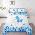 thumbnail image 1 of Erosebridal Ensemble de Literie Monogrammée pour Lit Simple, Couette Personnalisée avec Initiale, Décoration avec Lettre, Réversible, Légère, 2 Pcs, 1 of 8