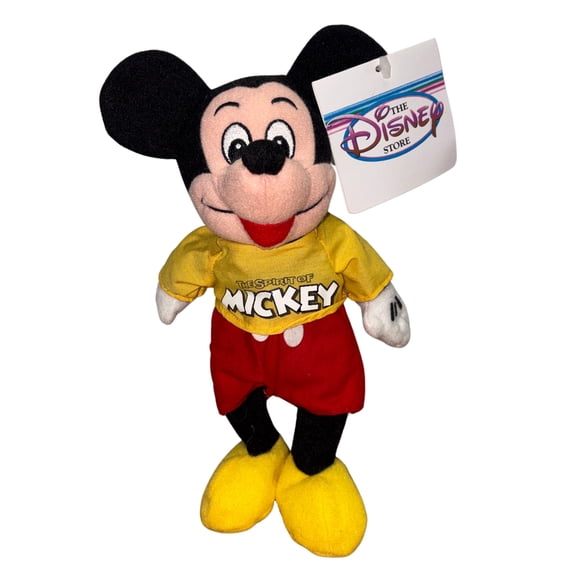 The Spirit of Mickey Mouse, Vintage Disney Plush, 8.2"