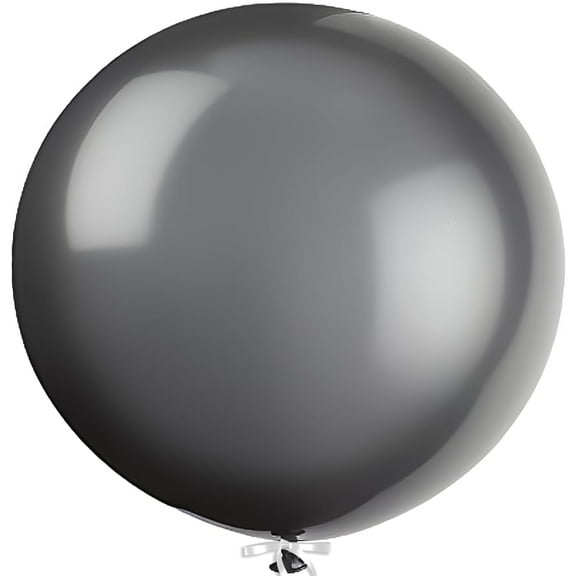 Latex Round Giant Balloons, 36 in, Phantom Black, 6ct