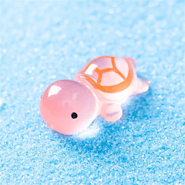 Mini Tortue Jouets Canards Miniatures Tortue de Mer Bonsaï Tortue Mini Tortue Décoration Statue de Tortue Figurine Miniature Doublures Miniatures Tortues Résine Colorée