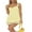 Yellow, variant on Lnzyyephy Women's Sleeveless Bodycon Dress Sweetheart-Neck Dot Chiffon Tiered Hem Mini Dress