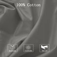 thumbnail image 5 of PiccoCasa Soft Cotton Body Pillow Cover Zipper Closure, Jumbo Dark Gray 20" x 72", 5 of 7