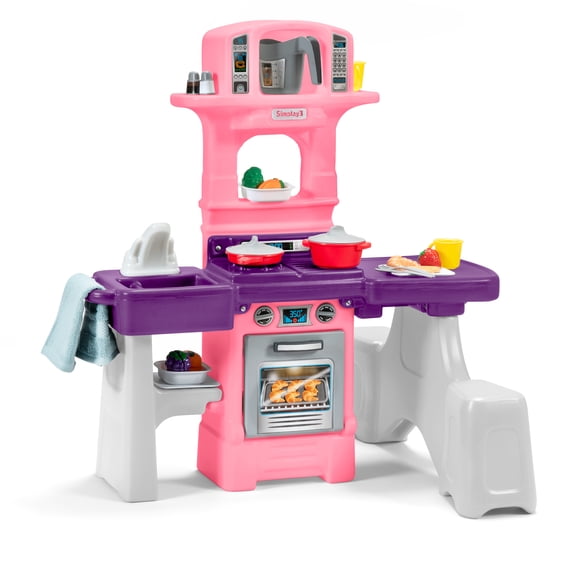Simplay3 Cooking Kids Dine-In Kitchen Set, Pink/Purple
