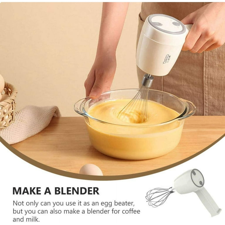 Home Decor New Kitchen Electric Hand Whisk Mixer Coffee Milk Egg Beater  Stainless Steel 